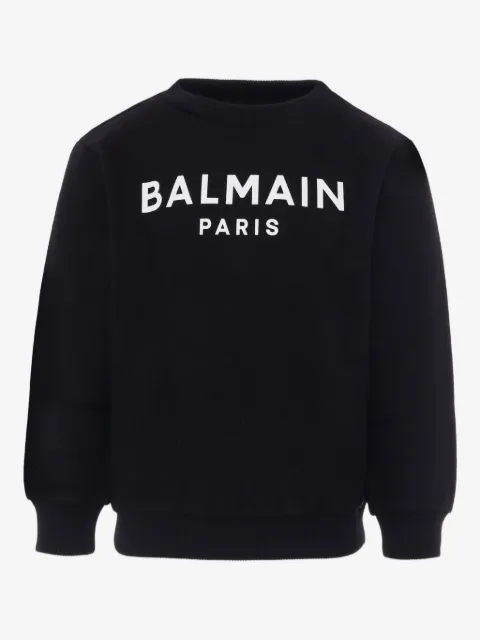 Balmain Kids Felpa con stampa logo