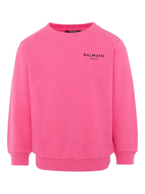 Balmain Kids logo-print sweatshirt