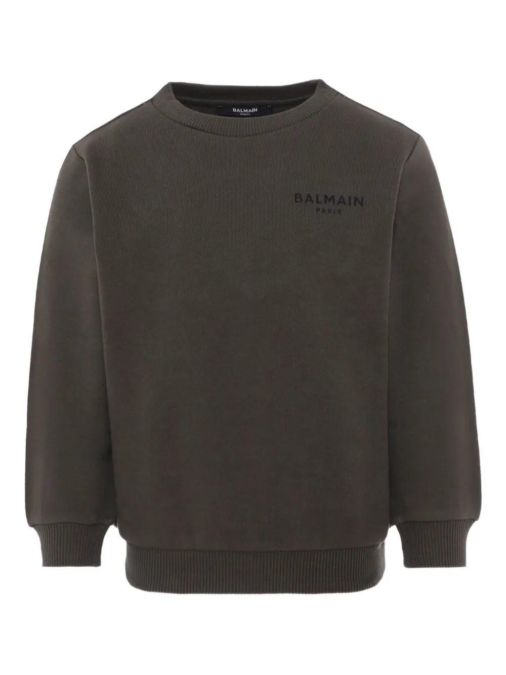 Balmain Kids Sweater met logoprint Groen