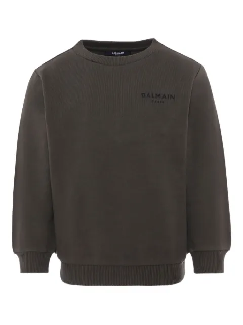 Balmain Kids logo-print sweatshirt