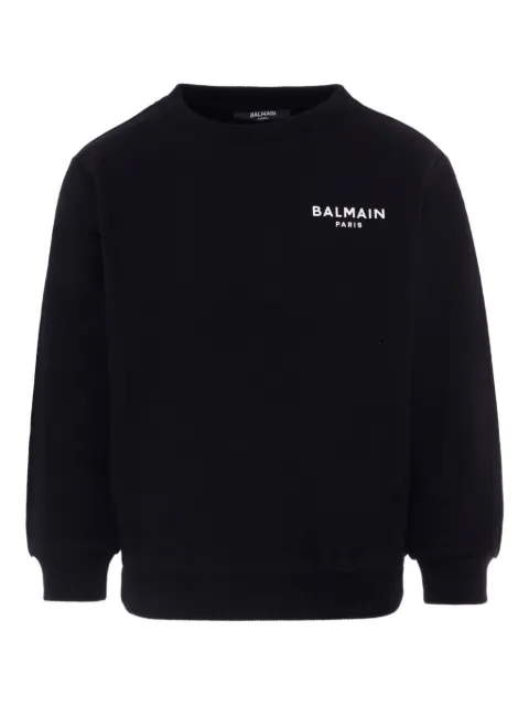 Balmain Kids logo-print sweatshirt