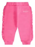 Balmain Kids ruffled track pants - Pink