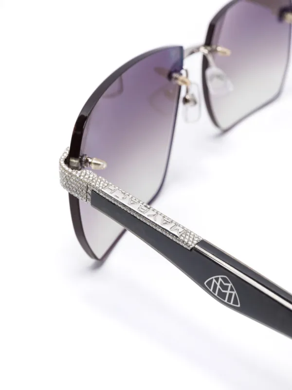Maybach Eyewear Artist Sunglasses | Silver | FARFETCH BN display picture 1