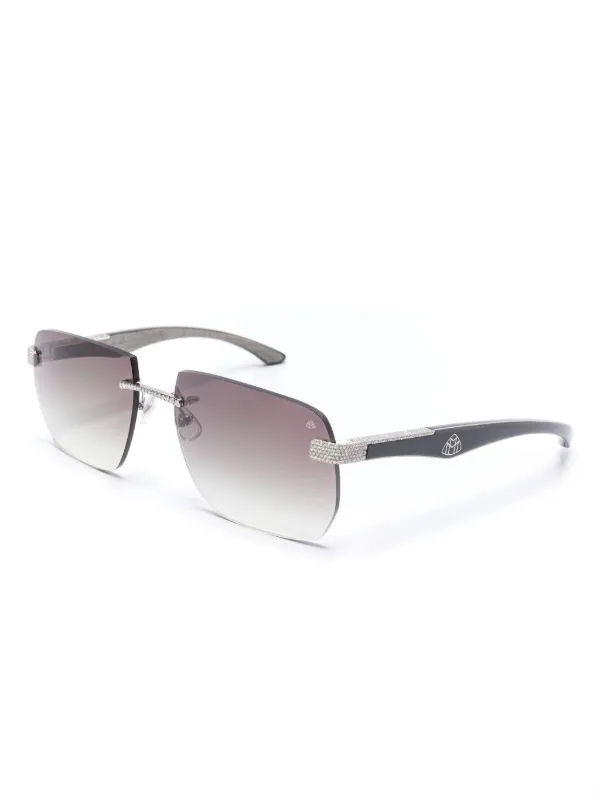 Maybach Eyewear Artist Sunglasses | Silver | FARFETCH CY