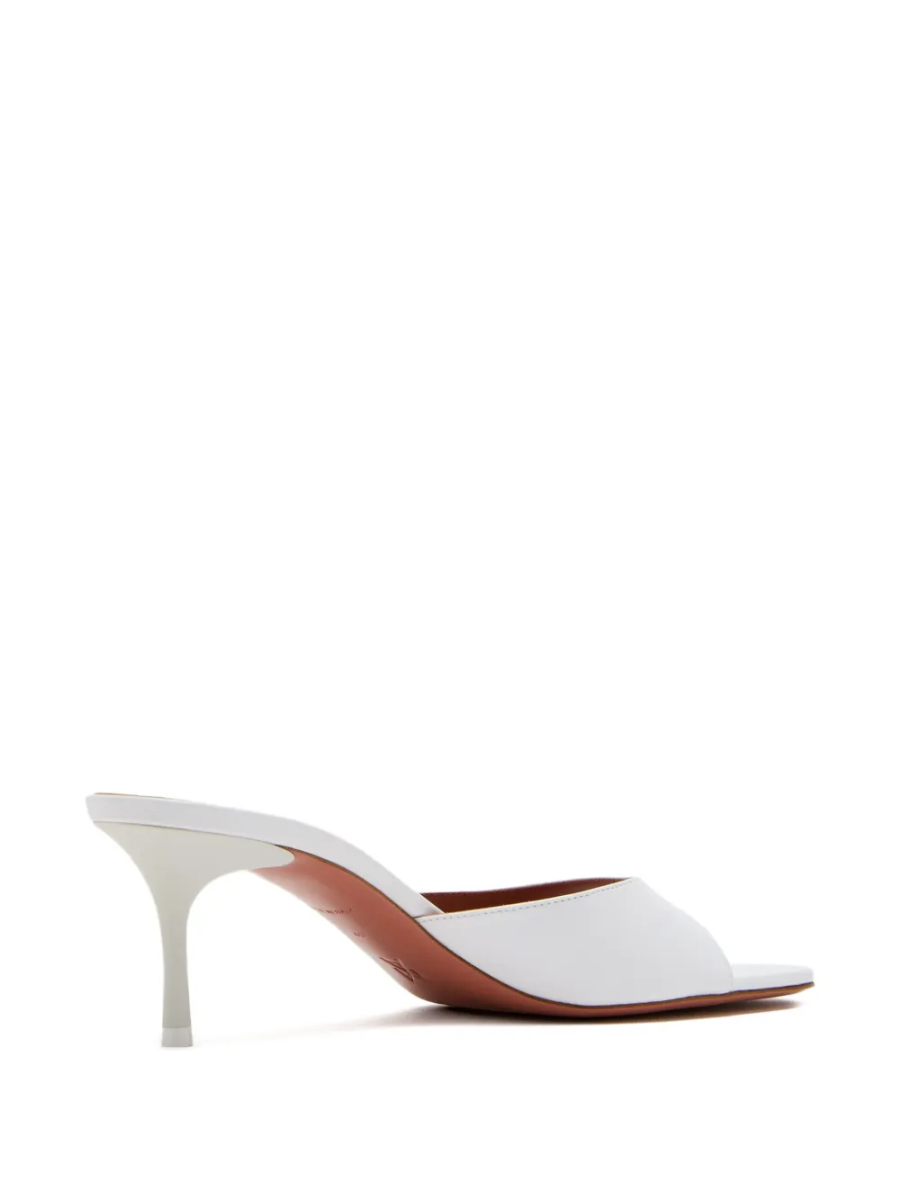 Amina Muaddi 60mm open-toe heeled sandals White