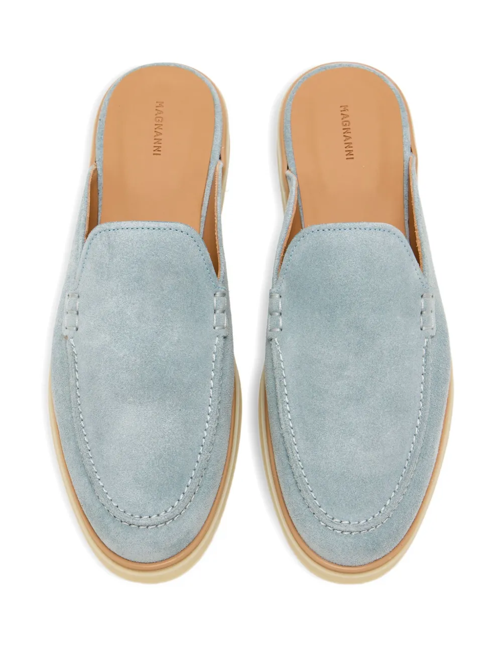 Magnanni suede mules Blue