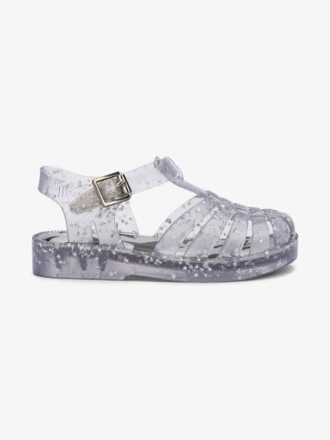 Mini Melissa صندل 'بوسيشن شايني' بنجمة جليتر