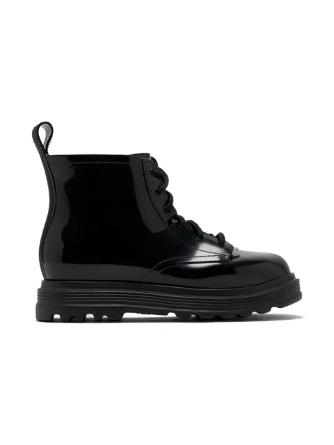 Mini Melissa lace-up platform boots
