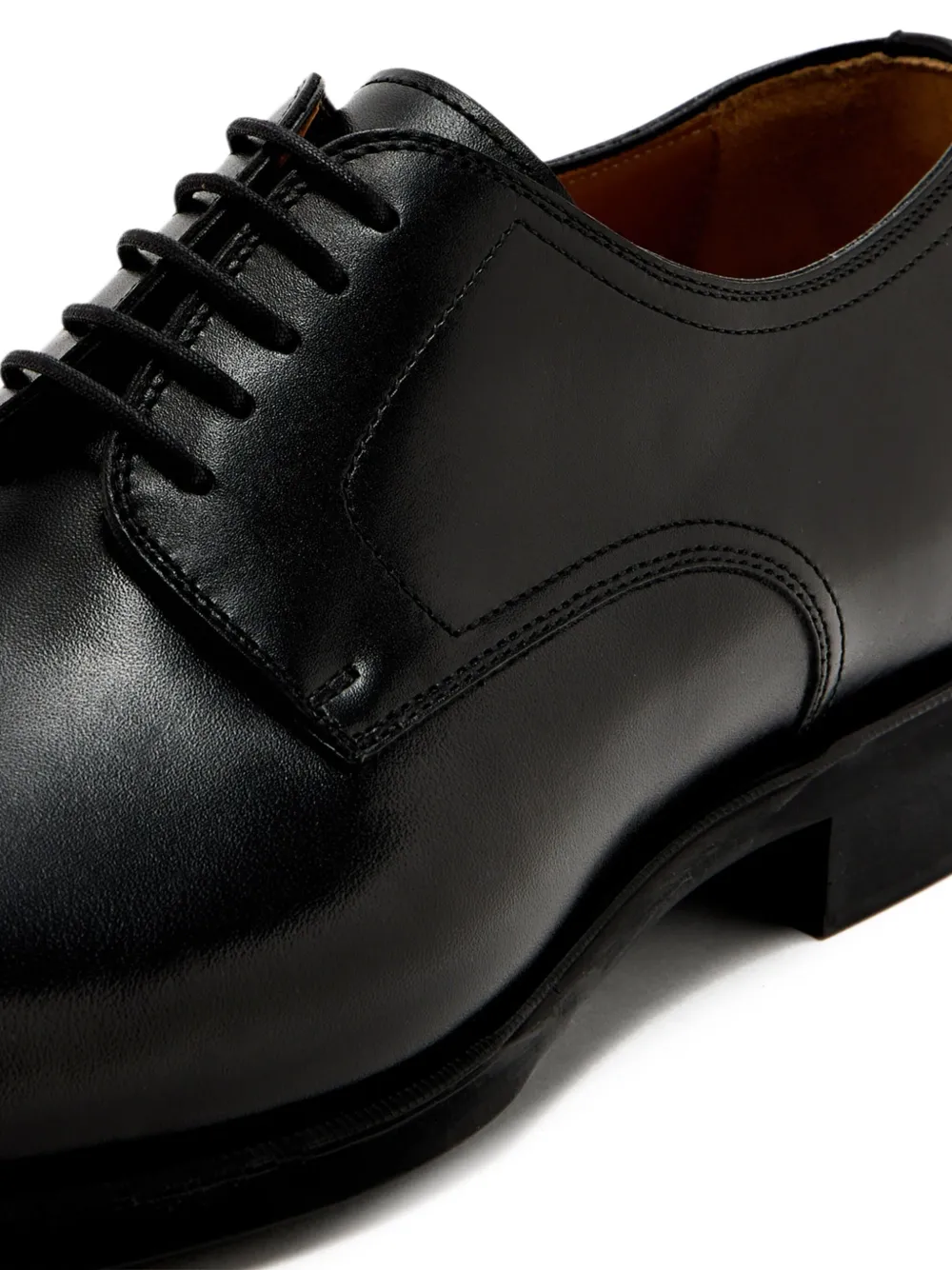 Magnanni leather derby shoes Black