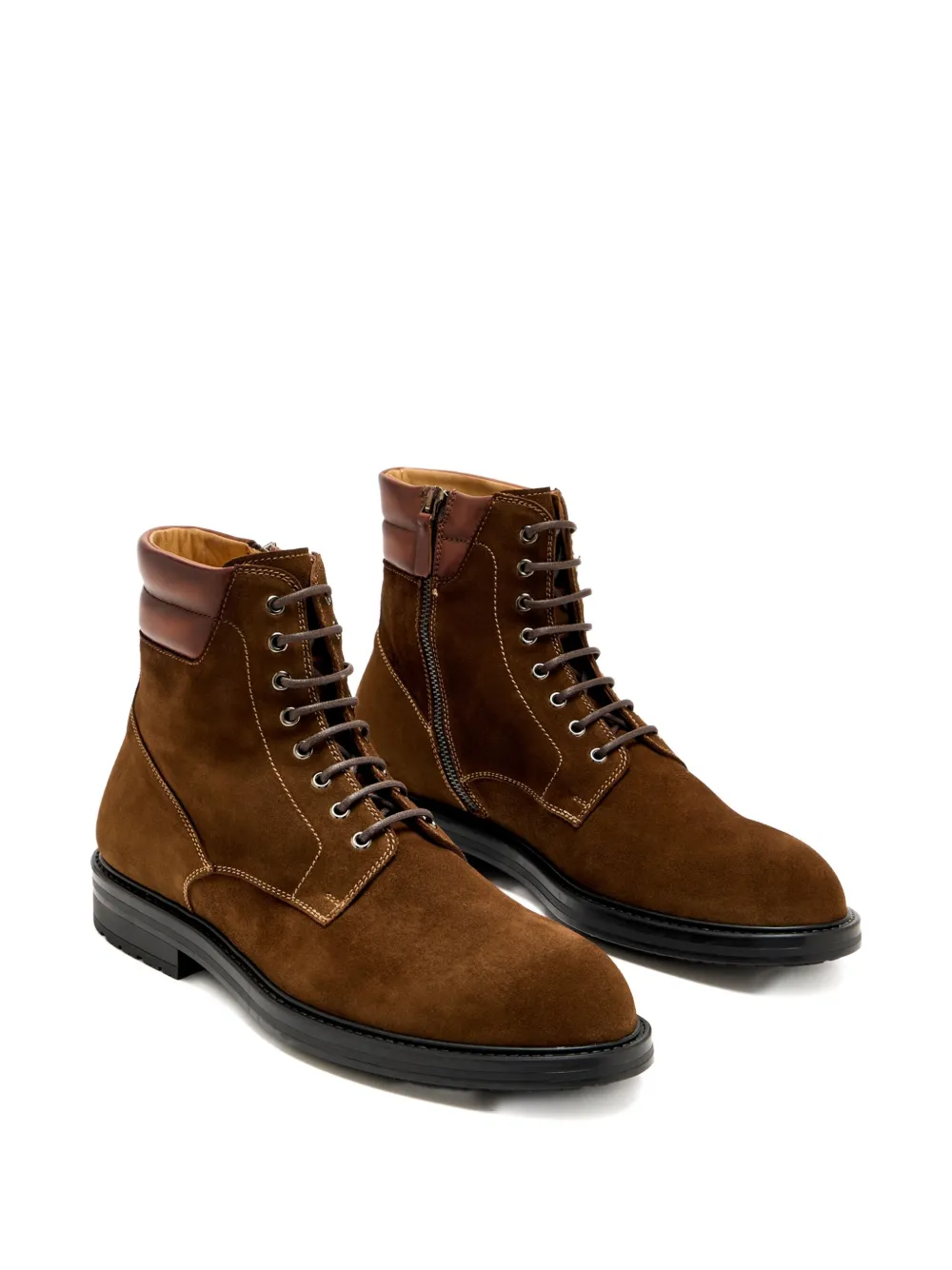 Magnanni suede lace-up ankle boots Brown