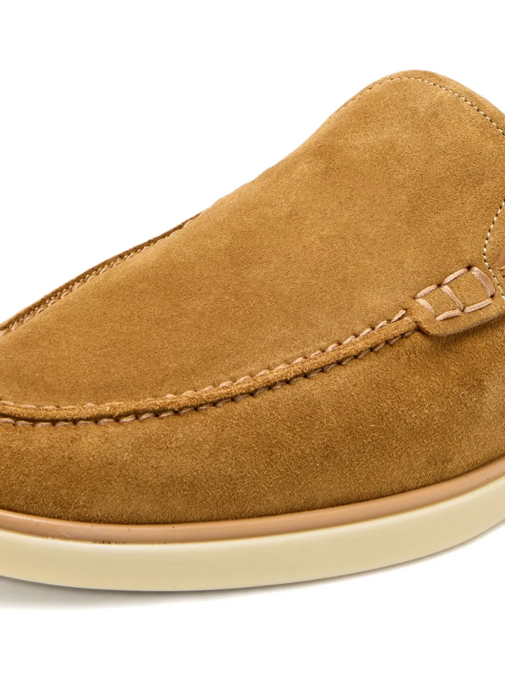 Magnanni Sofia suede leather loafers Neutrals