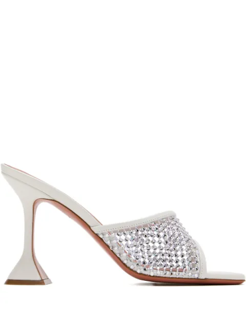Amina Muaddi 95mm rhinestone-embellished sandals