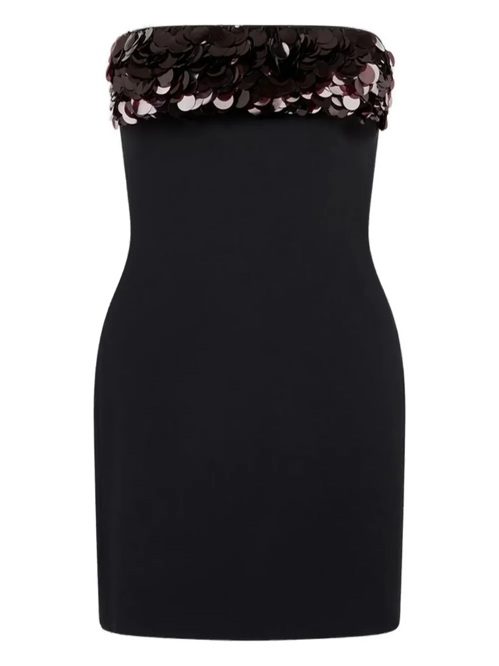 David Koma sequin-embellished strapless mini dress - ブラック David Koma sequin-embellished strapless mini dress - ブラック
