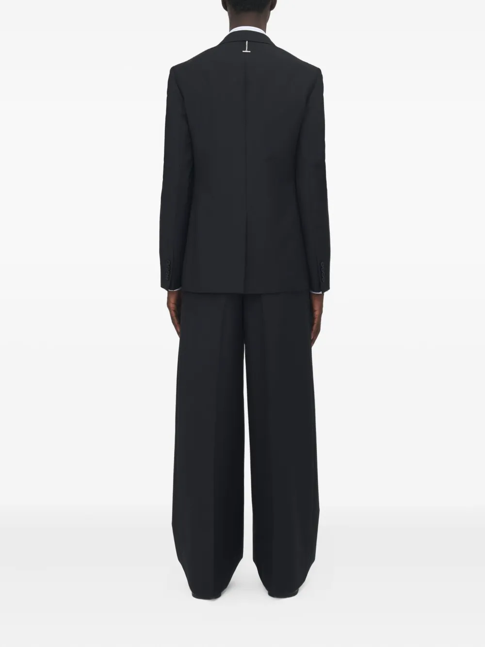 Alexander Mcqueen Double-breasted Chain-detail Blazer In Black