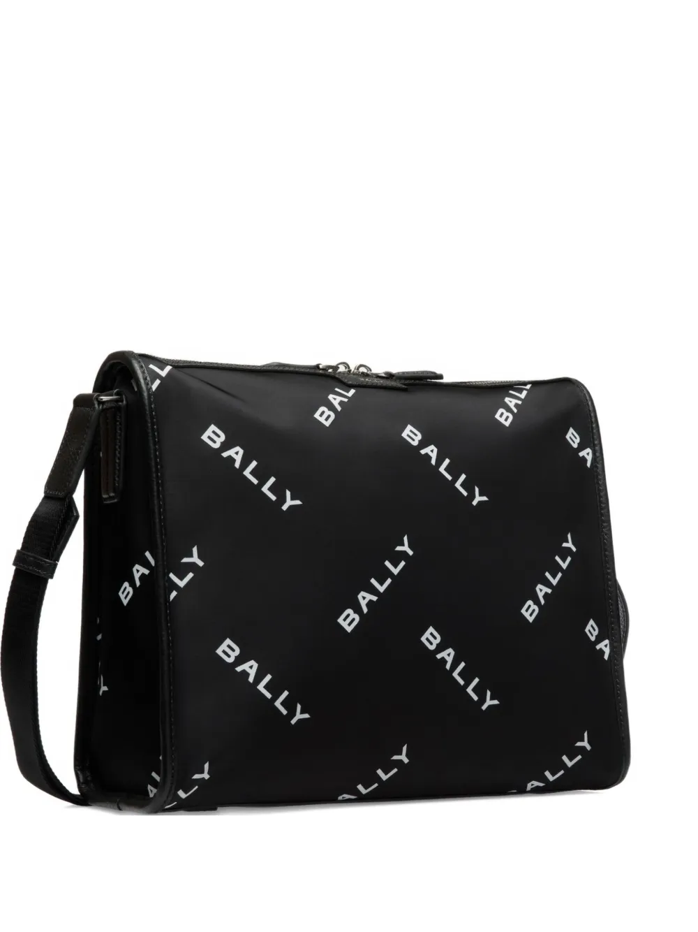 Bally Code logo-print cross body bag Zwart