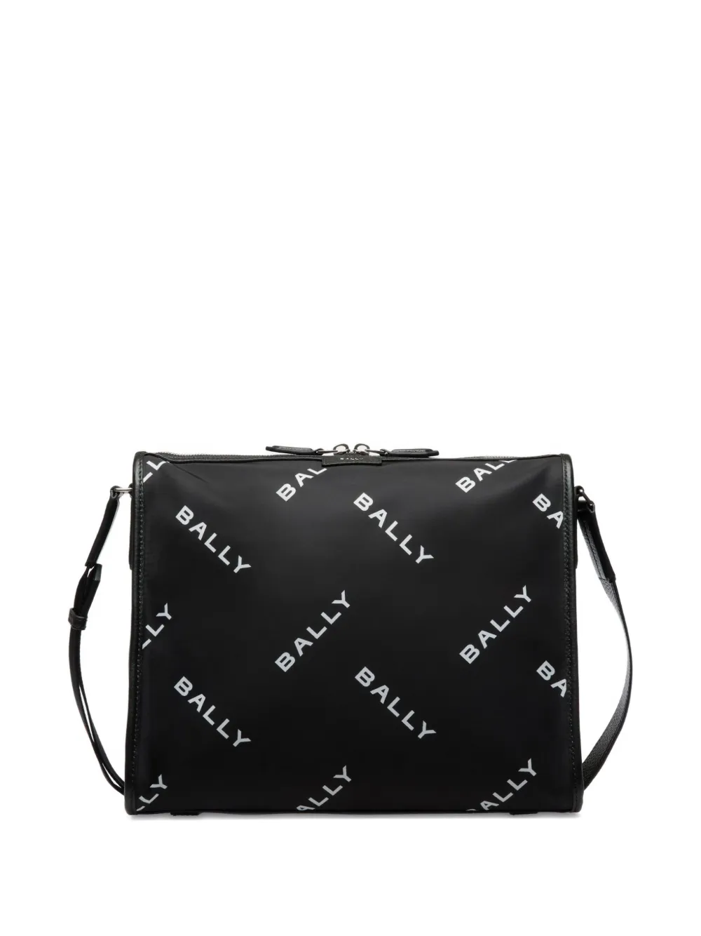 Bally Code logo-print cross body bag Zwart