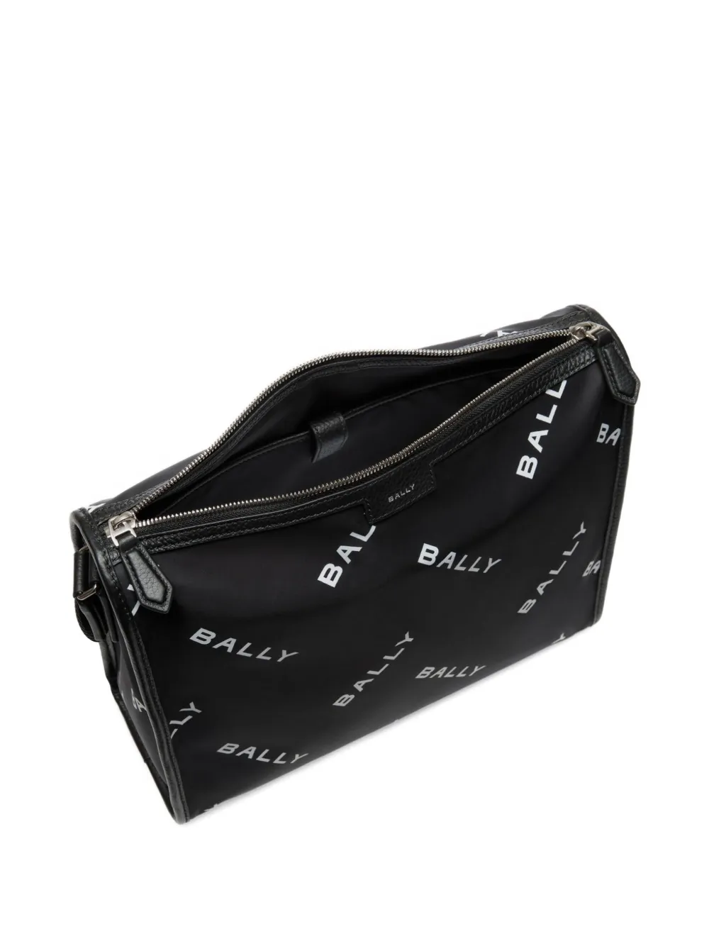 Bally Code logo-print cross body bag Zwart