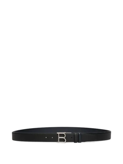 Bally logo-buckle leather belt