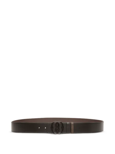 Bally emblem reversible leather belt