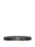 Bally emblem reversible leather belt - Black