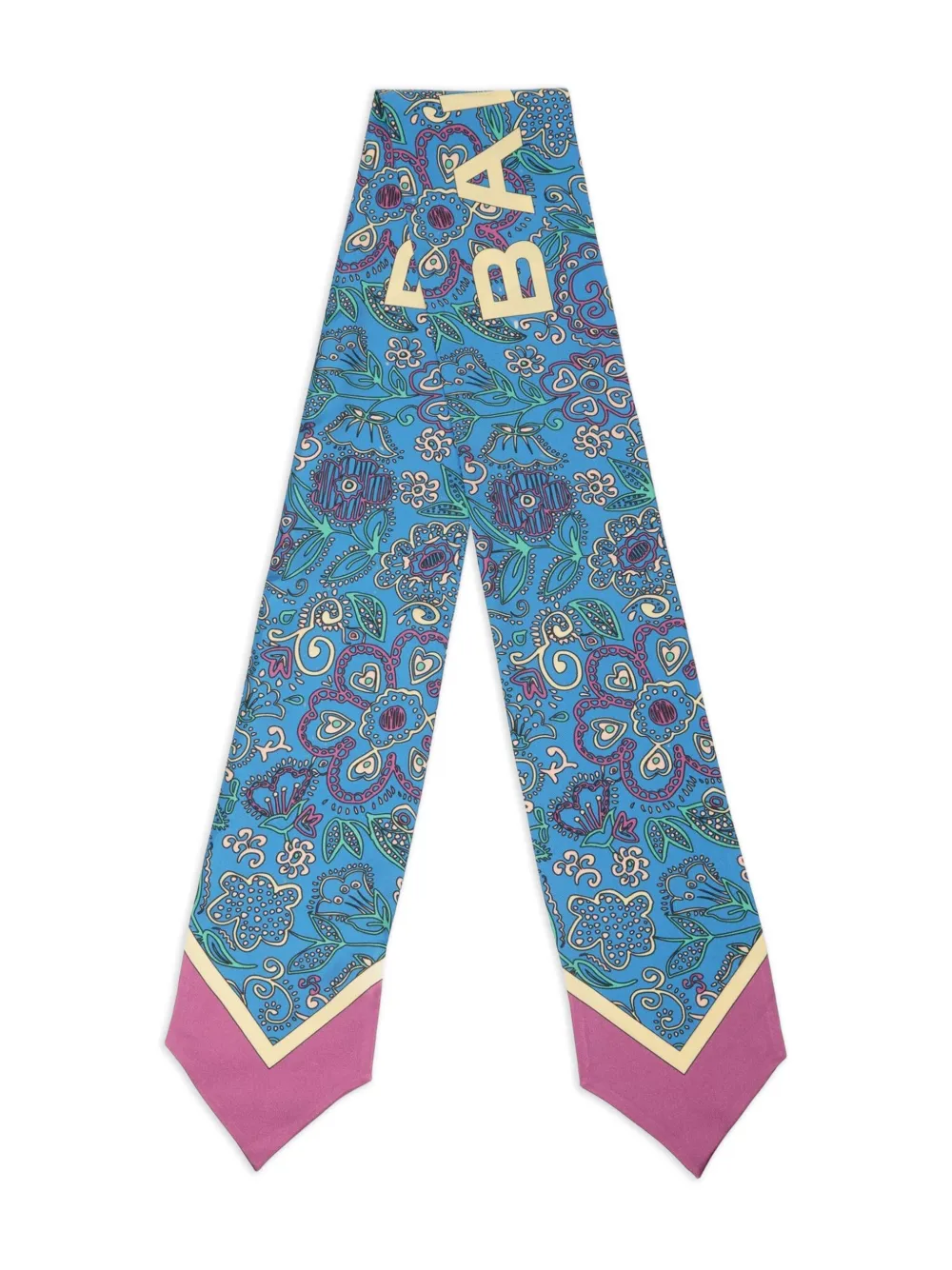 Bally Sjaal met paisley-print Blauw