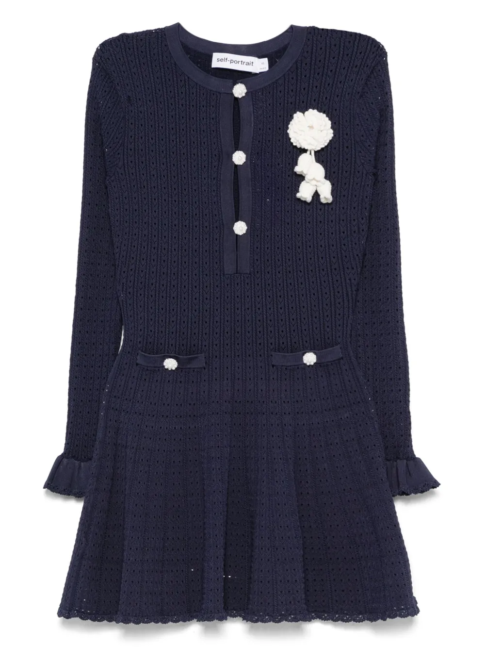 crochet-knit dress