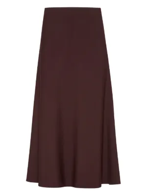 Jupe Midi En Laine/Cachemire Brunello Cucinelli - Taille XS - Coupe A-Line - Neuf Avec Étiquettes - Gris
