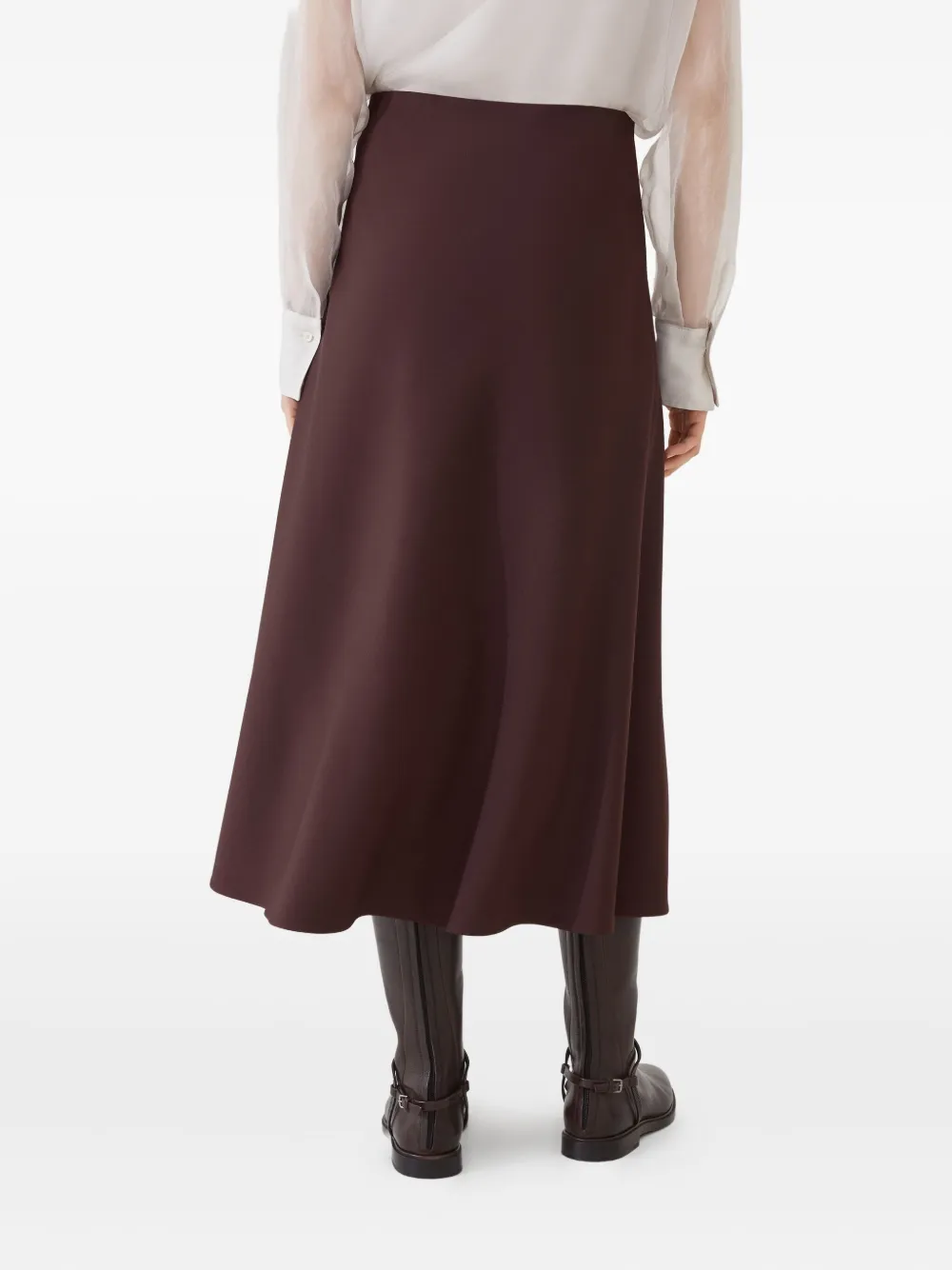 Brunello Cucinelli A-lijn midi-rok Rood