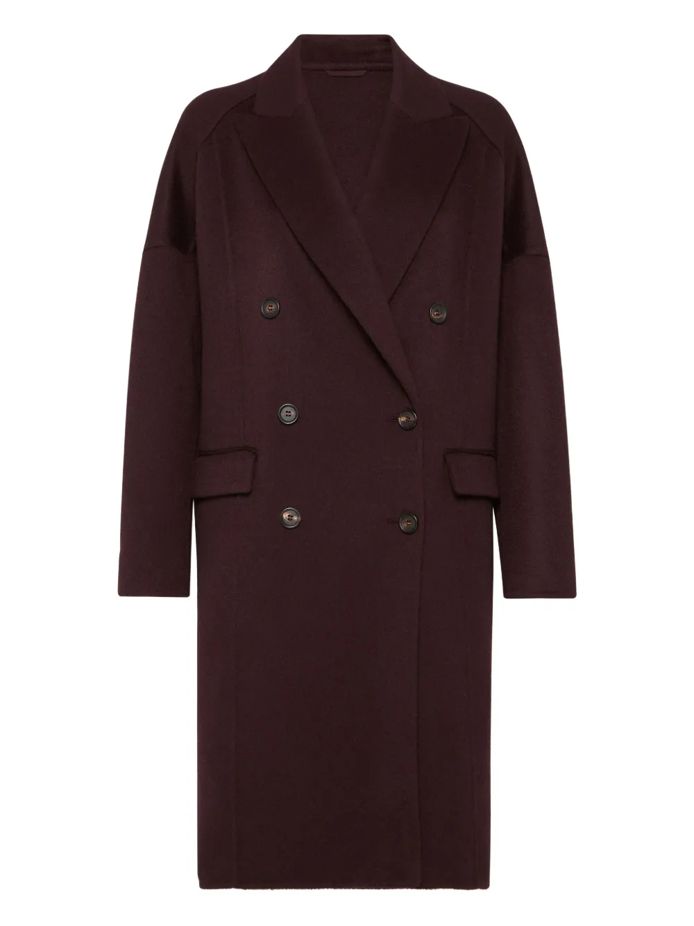 Brunello Cucinelli Jas met dubbele rij knopen Rood