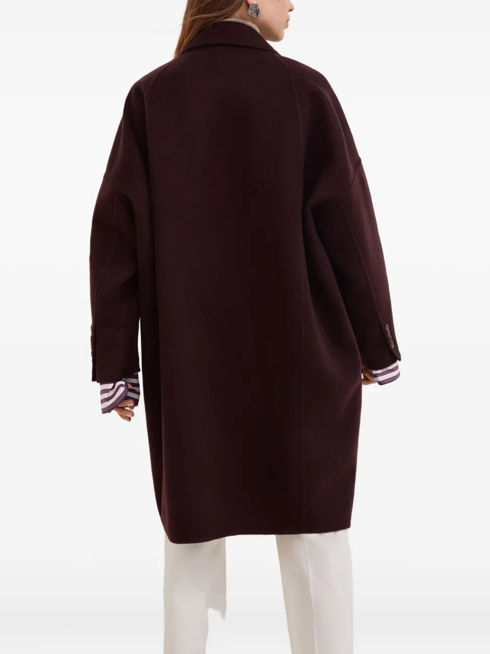 Brunello Cucinelli Jas met dubbele rij knopen Rood