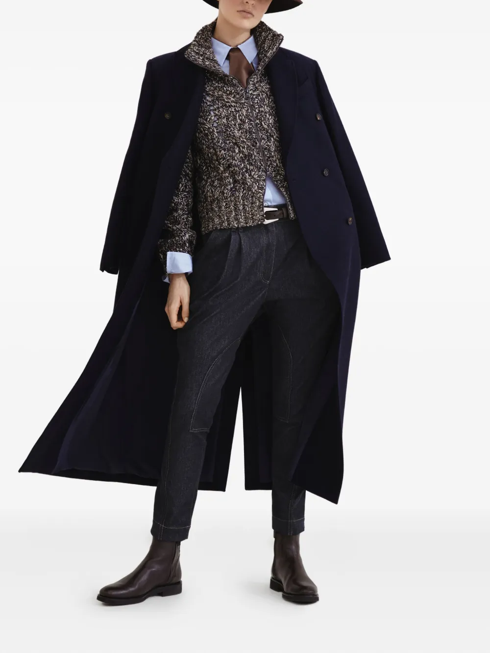 Brunello Cucinelli Button-up blouse Blauw