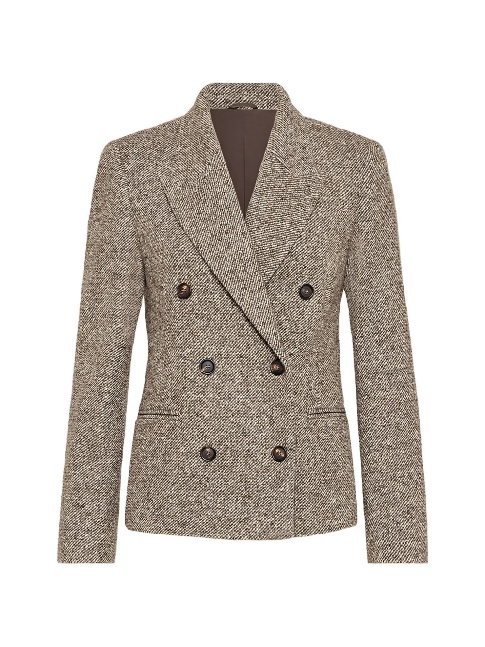 Brunello Cucinelli double-breasted blazer - Brown