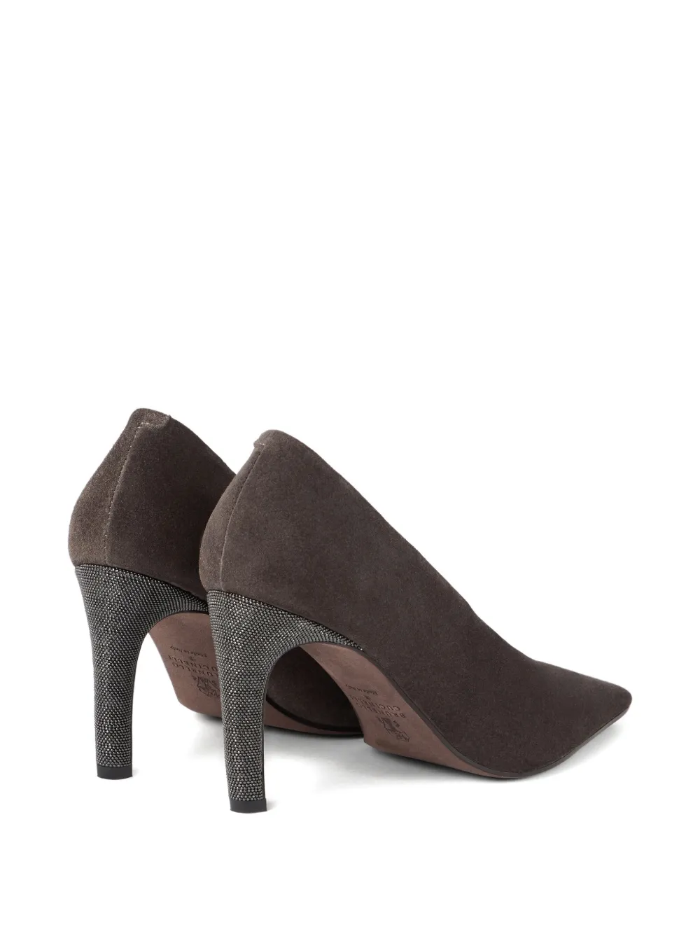 Brunello Cucinelli Suède pumps Bruin