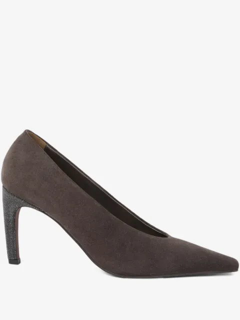 Brunello Cucinelli 스웨이드 펌프스 80mm