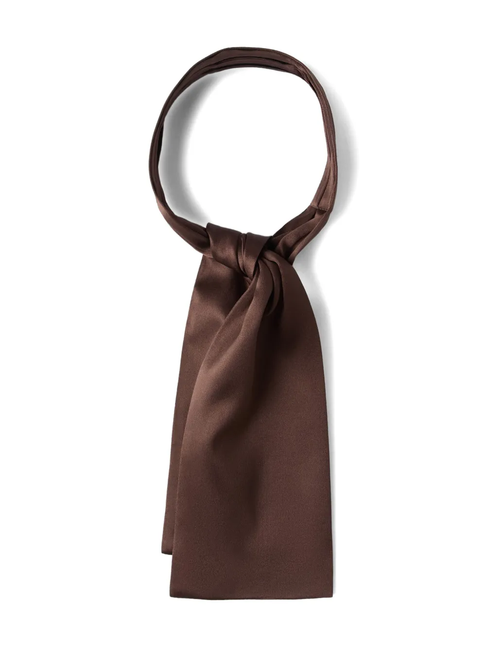 Brunello Cucinelli Satijnen sjaal Bruin
