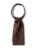 Brunello Cucinelli satin neck scarf - Brown