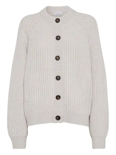 Brunello Cucinelli ribbed button-up cardigan