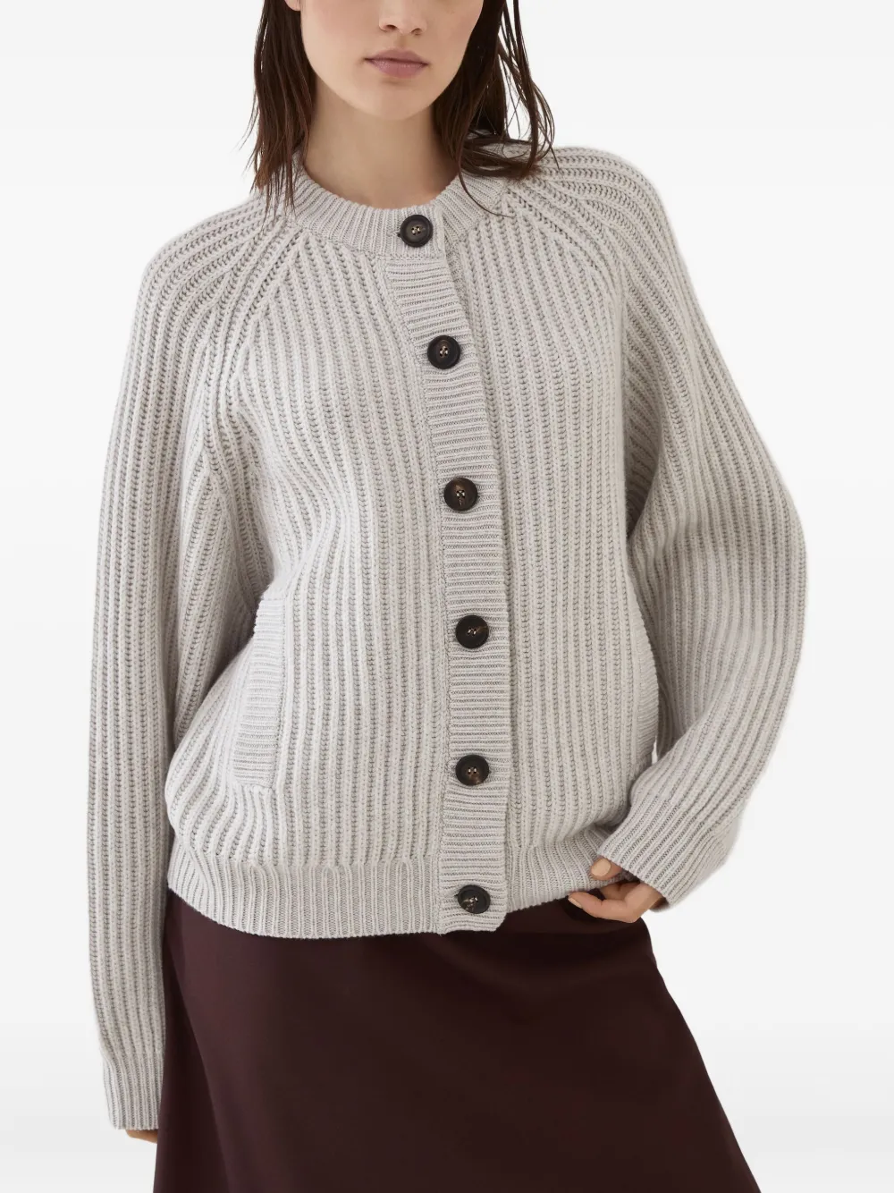 Brunello Cucinelli Geribbeld vest Beige