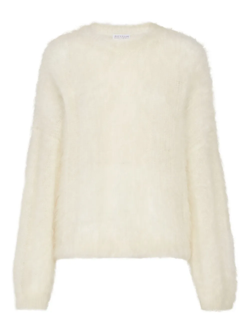 Brunello Cucinelli Trui met geborstelde afwerking Wit