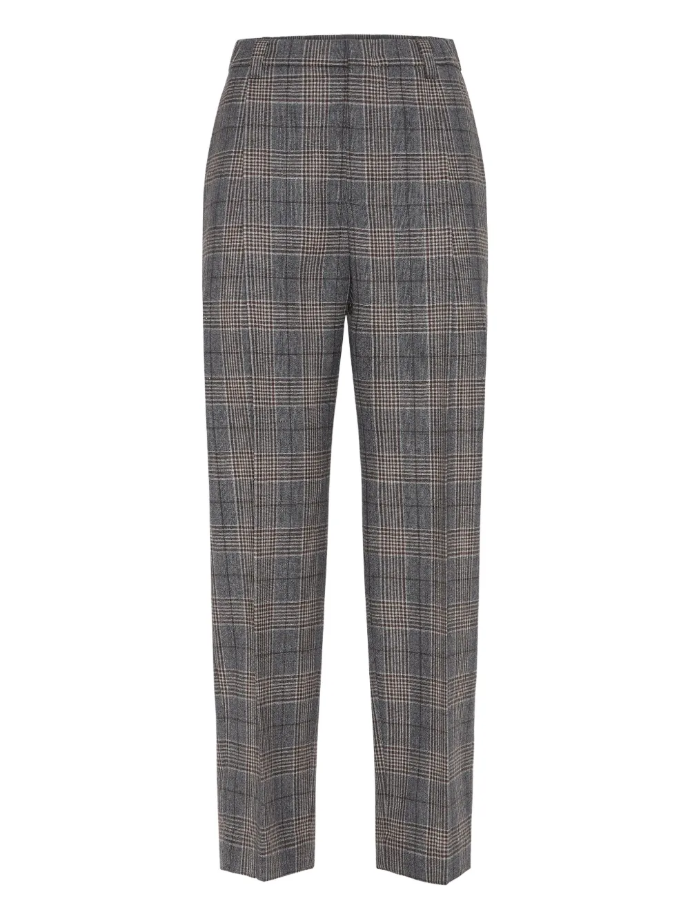 Brunello Cucinelli Geruite broek Grijs