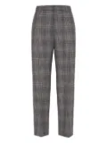 Brunello Cucinelli checked trousers - Grey