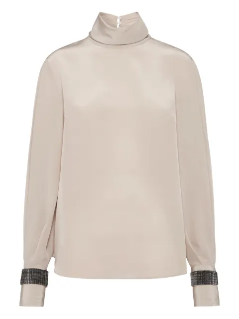 Brunello Cucinelli Crêpe de Chine blouse