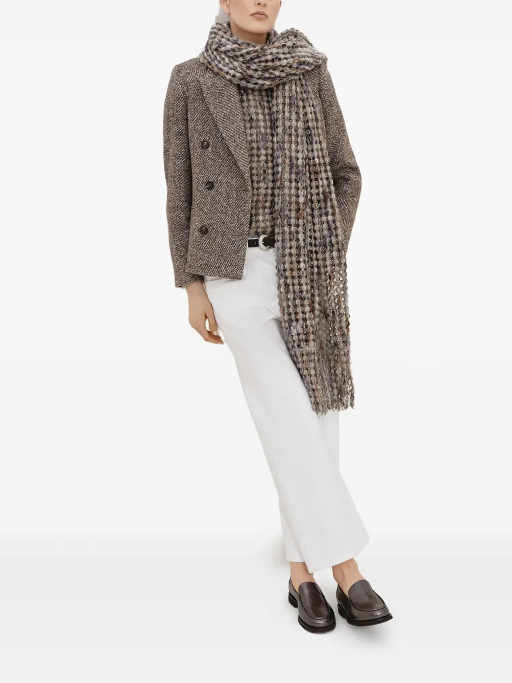 Brunello Cucinelli textured short-sleeve top | Knitted Tops | Image 2