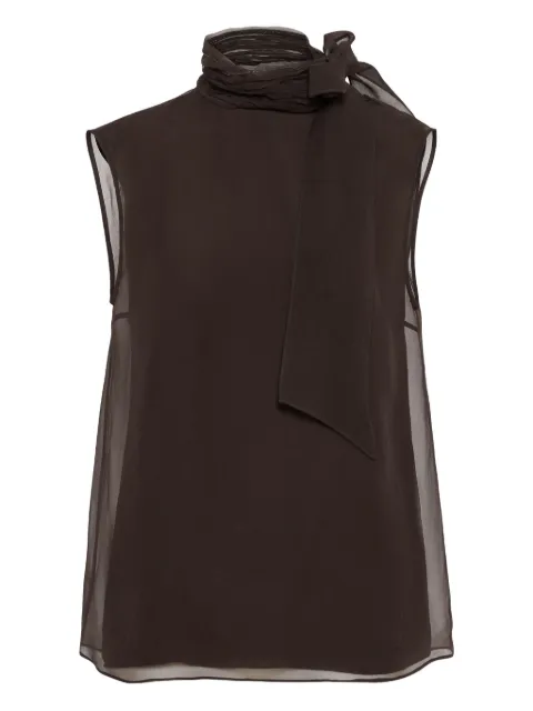 Brunello Cucinelli Bluse mit Schleifenkragen