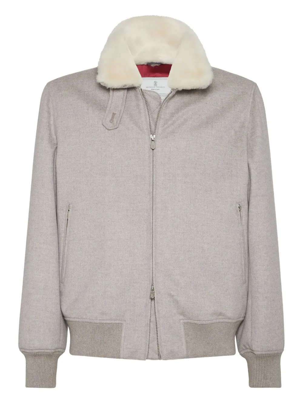 Brunello Cucinelli chamarra bomber de cachemira | gris | Image 1
