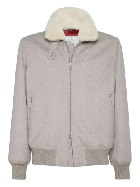 Brunello Cucinelli cashmere bomber jacket