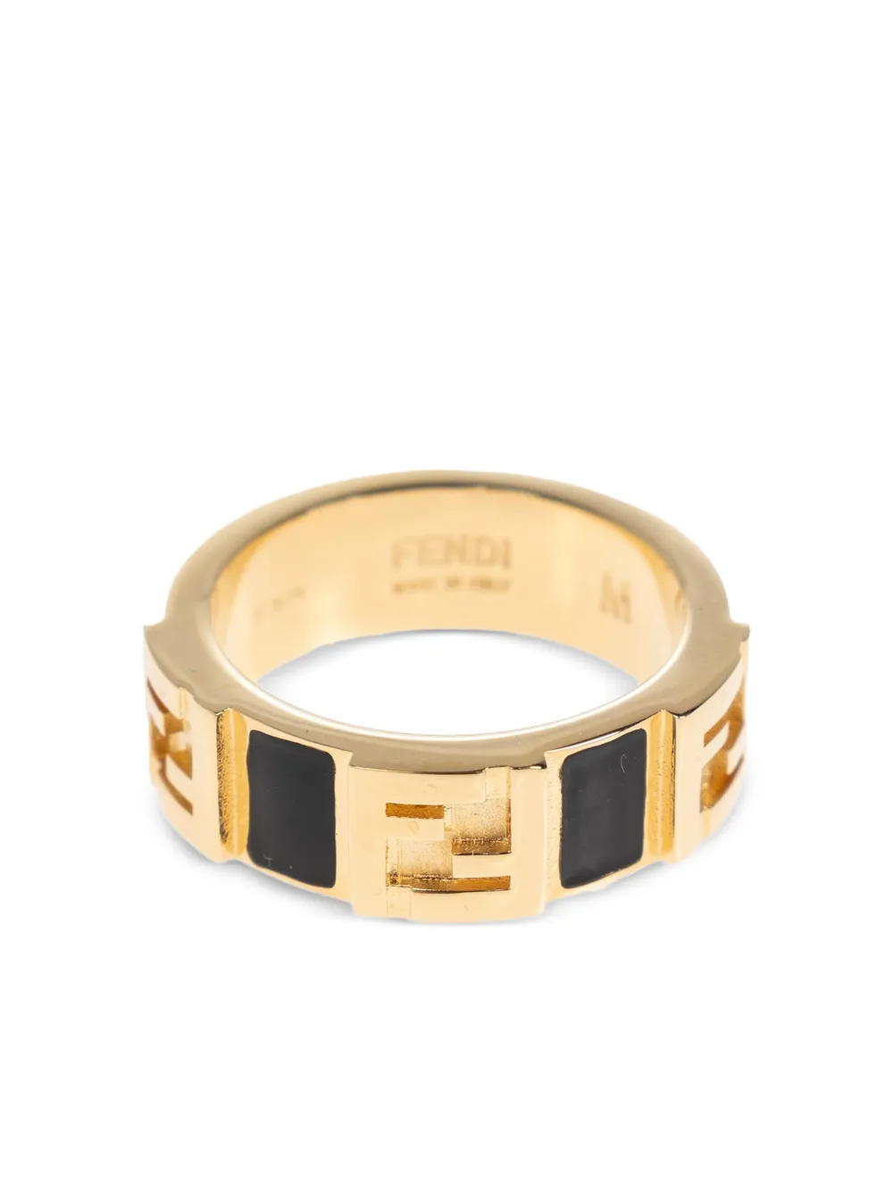 FENDI Anello con logo - Oro