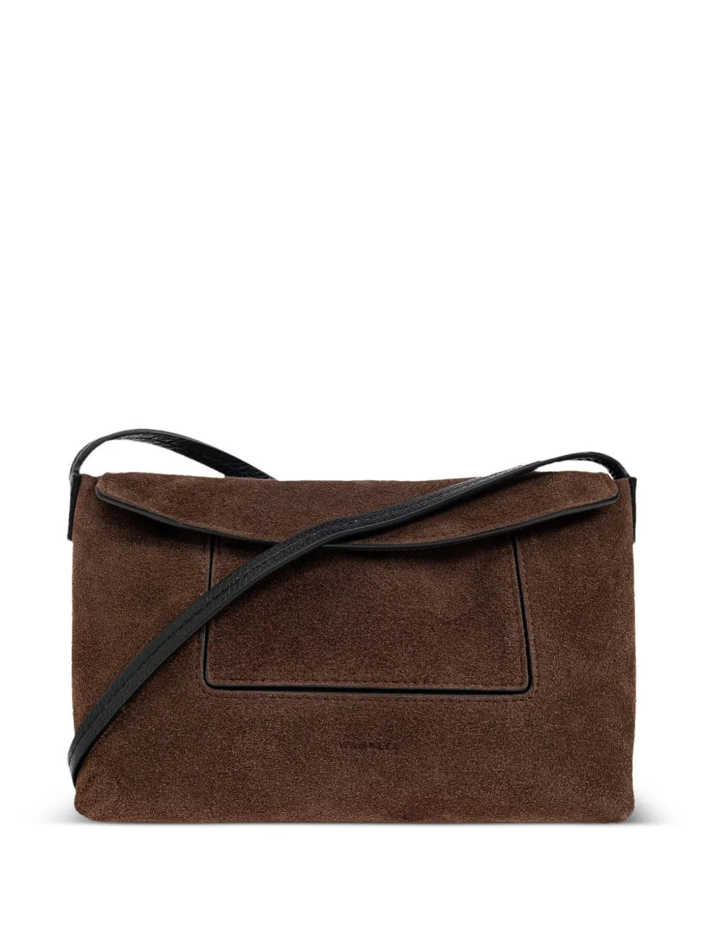 Penelope suede flap shoulder bag