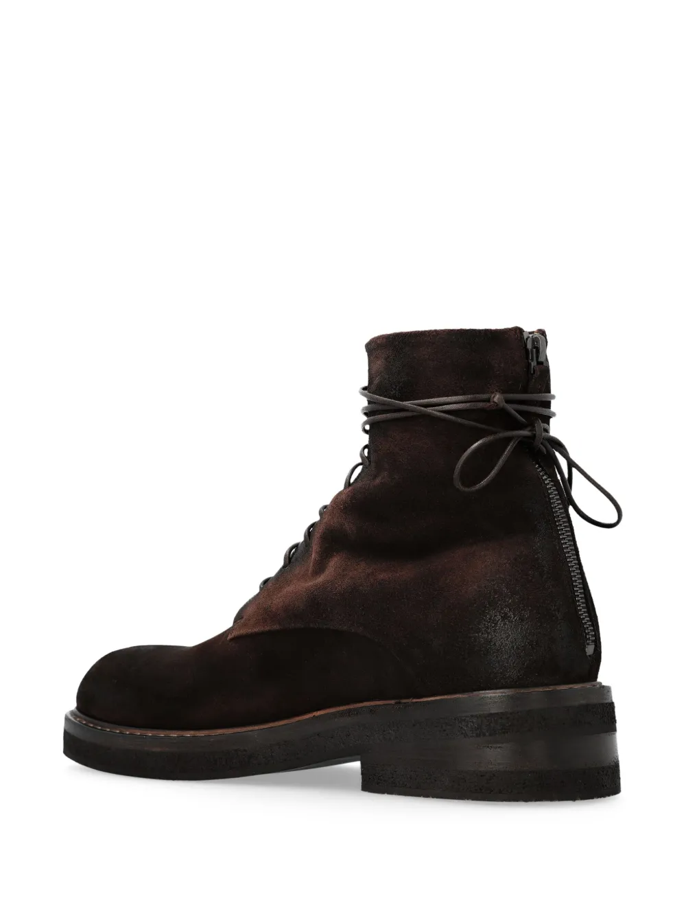 Marsèll suede lace-up ankle boots Black