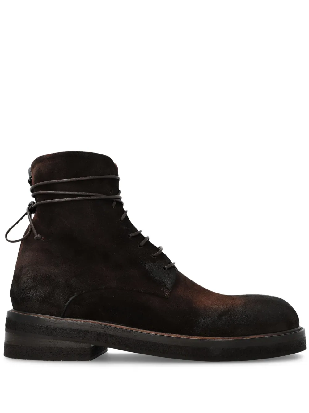 Marsèll suede lace-up ankle boots Black